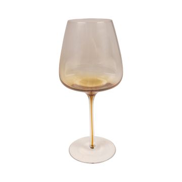 Vinglas EDELMIRA i glas, orange-brunt-klart, 23cm, Ø10cm
