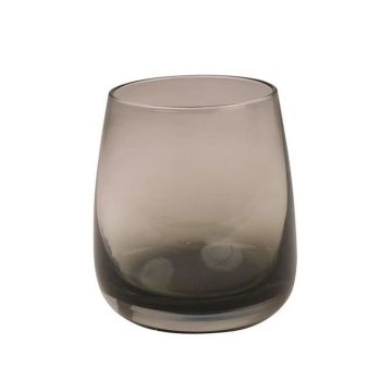 Juiceglas EDELMIRA, grå-klart, 9,5cm, Ø8,5cm