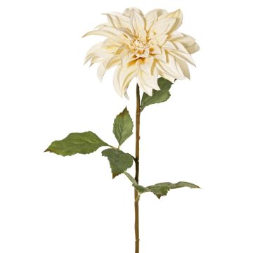 Konstgjord dahlia PHILLIPPA, Eco Collection, krämgul, 65cm, Ø15cm