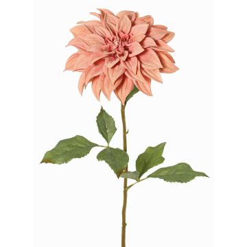 Konstgjord dahlia PHILLIPPA, Eco Collection, gammaldagsrosa, antikrosa, 65cm, Ø15cm
