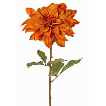 Konstgjord dahlia PHILLIPPA, Eco Collection, orange-gul, 65cm, Ø15cm