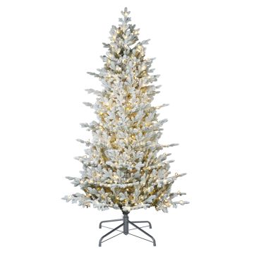 Slank konstgjord gran LUZERN SPEED DELUXE, snöad, LED-belysning, 230cm, Ø135cm Slank konstgjord gran LUZERN SPEED DELUXE, snöad, LED-belysning, 230cm, Ø135cm
