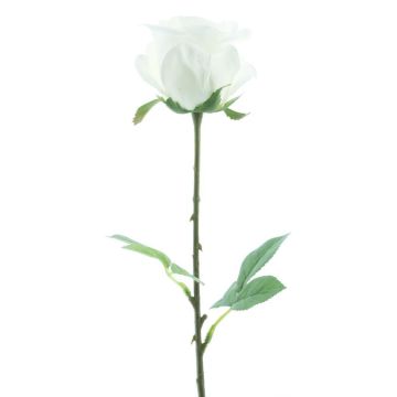 Konstgjord ros RUYUN, vit, 45cm, Ø8cm