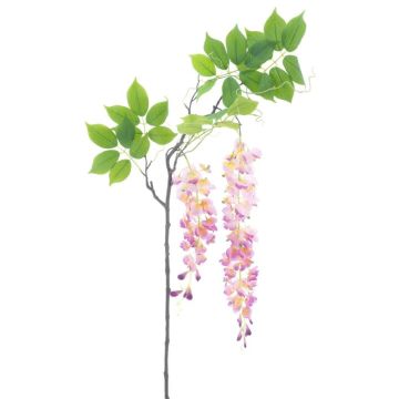 Konstblommor, gren med blåregn LIANMU, mauve, 140cm