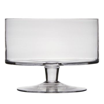 Glasskål CORIE EARTH på fot, transparen, 18cm, Ø24cm Glasskål CORIE EARTH på fot, transparen, 18cm, Ø24cm