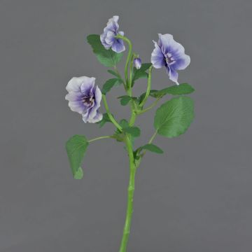 Dekorativ kvist med penséer SIANIE, lila-blå-vit, 35cm, Ø5-6,5cm Dekorativ kvist med penséer SIANIE, lila-blå-vit, 35cm, Ø5-6,5cm