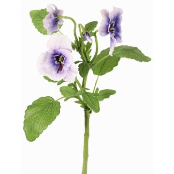 Dekorativ kvist med penséer SIANIE, lila-blå-vit, 35cm, Ø5-6,5cm Dekorativ kvist med penséer SIANIE, lila-blå-vit, 35cm, Ø5-6,5cm