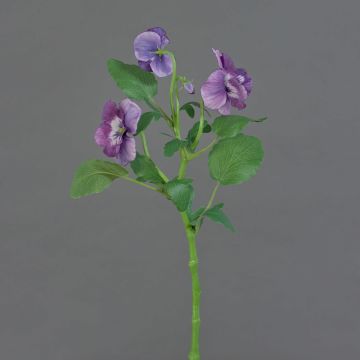 Dekorativ kvist med penséer SIANIE, violett-blå-vit, 35cm, Ø5-6,5cm Dekorativ kvist med penséer SIANIE, violett-blå-vit, 35cm, Ø5-6,5cm