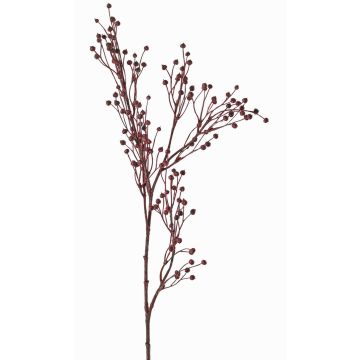 Dekorativ lin-gren QUOLL med ax, vinröd, 65cm