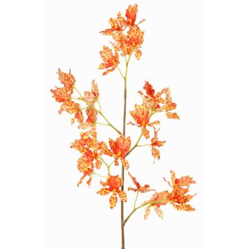 Odontoglossum-orkidégren, konstgjord, BELANIA, orange-gul, 75cm