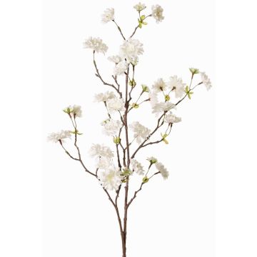Konstgjord gren av prydnadspersika KENZUN, blommor, vit, 110cm, Ø2-6cm Konstgjord gren av prydnadspersika KENZUN, blommor, vit, 110cm, Ø2-6cm