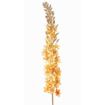 Samt konstgjord steppljus UCHANA, gul-guld, 110cm, Ø7cm