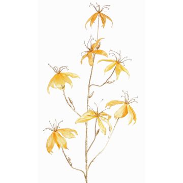 Sammet, Gloriosa-dekorationsgren NESTOS, gul-guld, 110cm
