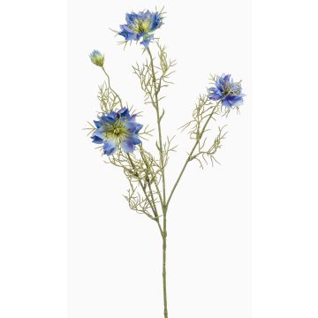 Dekorativ kvist med svart kummin JENNIE, blå, 70cm Dekorativ kvist med svart kummin JENNIE, blå, 70cm