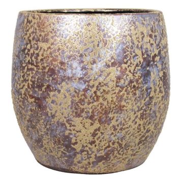 Vintage keramikkruka MAGO, sliten look, guld, 25cm, Ø27cm Vintage keramikkruka MAGO, sliten look, guld, 25cm, Ø27cm