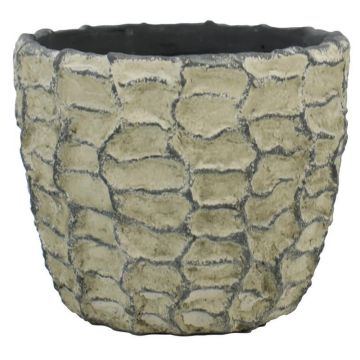 Keramisk kruka SILVAM med struktur, mörkgrå, 10,5cm, Ø12,5cm Keramisk kruka SILVAM med struktur, mörkgrå, 10,5cm, Ø12,5cm