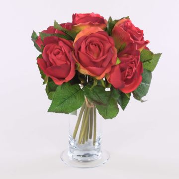 Konstgjord rosbukett JASCHA, röd, 25cm, Ø25cm Konstgjord rosbukett JASCHA, röd, 25cm, Ø25cm