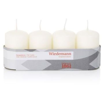 Adventskrans med blockljus JENARO, 4 st, elfenben, 8cm, Ø5cm, 18 timmar - Tillverkad i Tyskland Adventskrans med blockljus JENARO, 4 st, elfenben, 8cm, Ø5cm, 18 timmar - Tillverkad i Tyskland