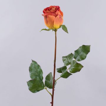 Konstgjord ros OPHELIE, orange-gul, 85cm, Ø7cm Konstgjord ros OPHELIE, orange-gul, 85cm, Ø7cm