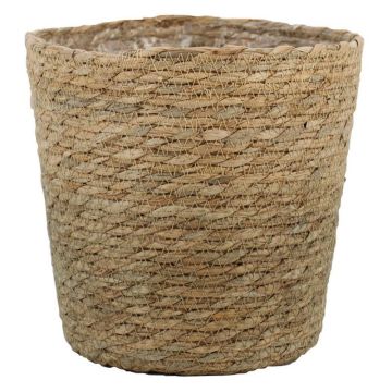 Korgplanteringskruka FERMINA, brun, 13cm, Ø11cm