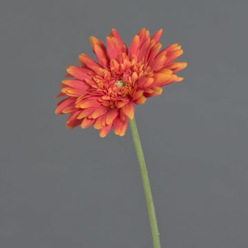Konstgjord gerbera AITANA, orange, 55cm, Ø10,5cm