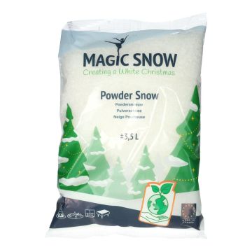 Dekorativ pudersnö Bio SNOLAN, jul, svårantändlig, vit, 3,5l Dekorativ pudersnö Bio SNOLAN, jul, svårantändlig, vit, 3,5l