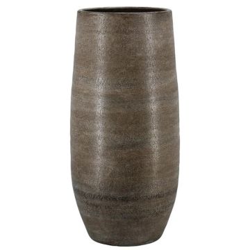 Stor keramikvas VINKAS med ådring, vit, 90cm, Ø37cm Stor keramikvas VINKAS med ådring, vit, 90cm, Ø37cm