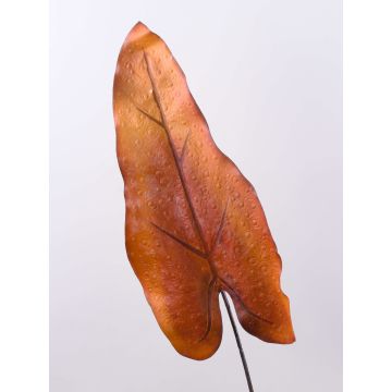 Konstgjort caladiumblad DONALD, orange-brunt, 80cm Konstgjort caladiumblad DONALD, orange-brunt, 80cm