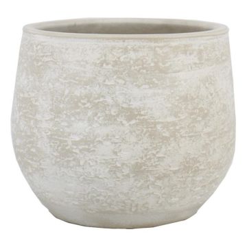 Cementkruka ASIALY med struktur, ljusgrå, 31cm, Ø36cm Cementkruka ASIALY med struktur, ljusgrå, 31cm, Ø36cm