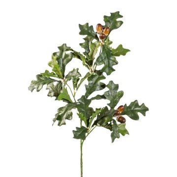 Konstgjord ekgren FROLKE med frukter, grönbrun, 70cm