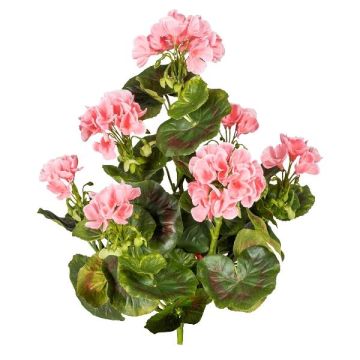 Dekorativ blomma, pelargon DOLKREN, stickpinne, crossdoor, rosa, 40cm