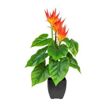 Konstblomma indiskt blomrör BLINTER, orange, 60cm Konstblomma indiskt blomrör BLINTER, orange, 60cm