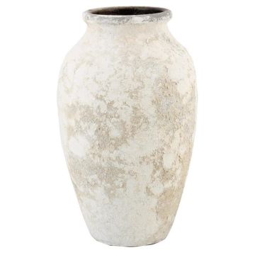 Keramikvas SENTIF med struktur, antikvit, 50cm, Ø26cm