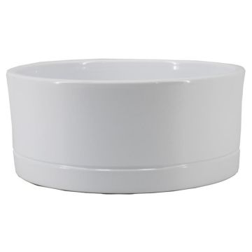 Planteringsskål LUXAM, keramik, vit, 10,5cm, Ø22,5cm Planteringsskål LUXAM, keramik, vit, 10,5cm, Ø22,5cm