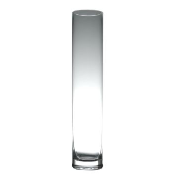 Cylindrisk glasvas SANSA EARTH, transparent, 30cm, Ø6cm
