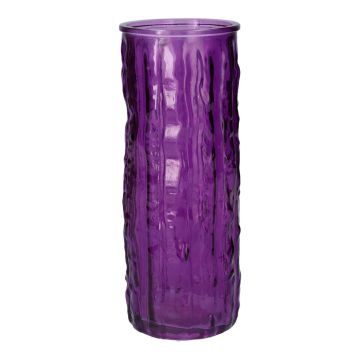 Dekorationsvas ANJANKA i glas, mörklila, 25cm, Ø9,5cm