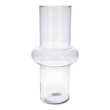 Blomvas ELSABEA, glas, återvunnet, klart, 31cm, Ø15,1cm