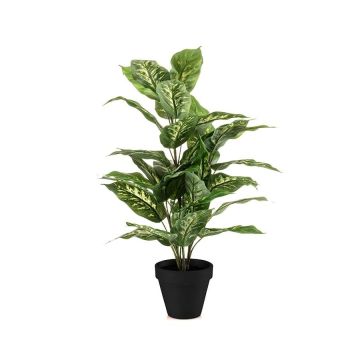 Konstgjord växt Dieffenbachia ELSAWA i dekorativ kruka, grön, 65cm