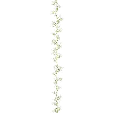 Konstgjord blomstergirland av slöjblomma LORBI, vit, 185cm Konstgjord blomstergirland av slöjblomma LORBI, vit, 185cm