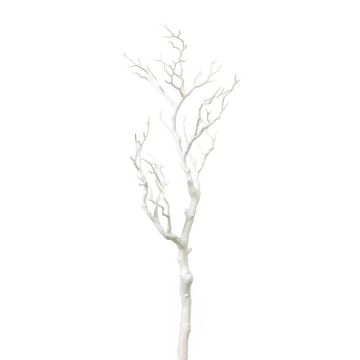 Dekorativ björkgren SNEFLO, vit, 75cm