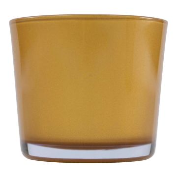 Glasöverkruka ALENA METALLIC, guldmetallic, 11cm, Ø11,5cm