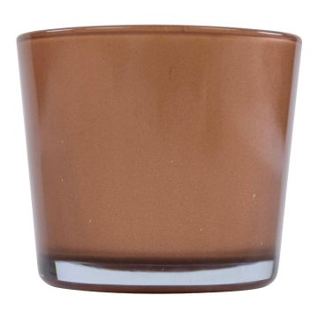 Glaskruka ALENA METALLIC, bronsmetallic, 11cm, Ø11,5cm