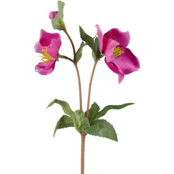 Konstgjord gren med julros IRAFESA, cerise, 40cm Konstgjord gren med julros IRAFESA, cerise, 40cm