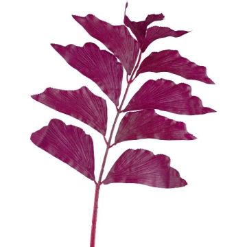 Palmblad av plast, fiskstjärtpalm MANDEW, aubergine, 80cm