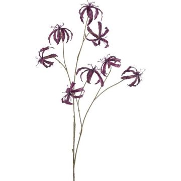 Konstgjord gren av gloriosa SLARHO, violett, 110cm Konstgjord gren av gloriosa SLARHO, violett, 110cm