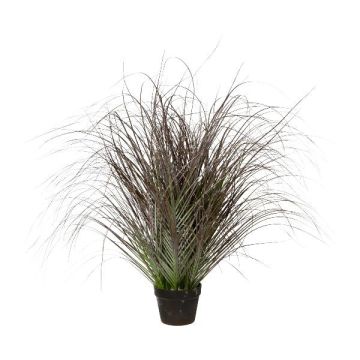 Konstgräs pennisetum PONZA i dekorativ kruka, frusen, vit-grön, 95cm Konstgräs pennisetum PONZA i dekorativ kruka, frusen, vit-grön, 95cm