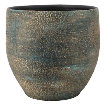 Keramikblomkruka AETIOS, färgövergång, blå-guld, 20cm, Ø20cm Keramikblomkruka AETIOS, färgövergång, blå-guld, 20cm, Ø20cm