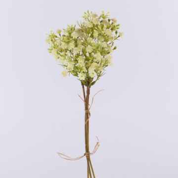 Konstgjord blomsterbukett med gypsophila CECILIA, krämvit, 30cm