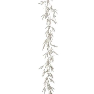Konstgjord girland av gran KIBO, silver, 180cm Konstgjord girland av gran KIBO, silver, 180cm