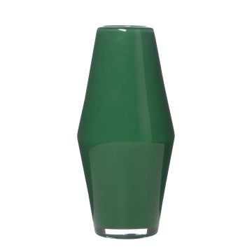 Dekorativ glasvas KINNAS, grön, 25cm, Ø16,3cm